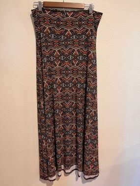 Lularoe Boho Geometric Print Long Maxi Skirt Size M/L